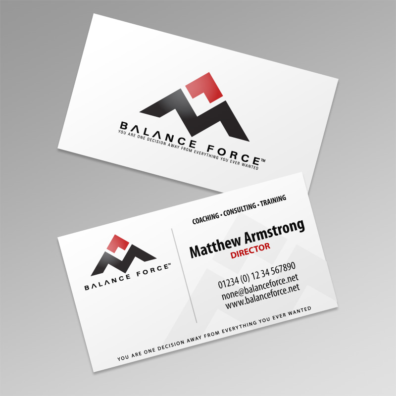 Business card design for 